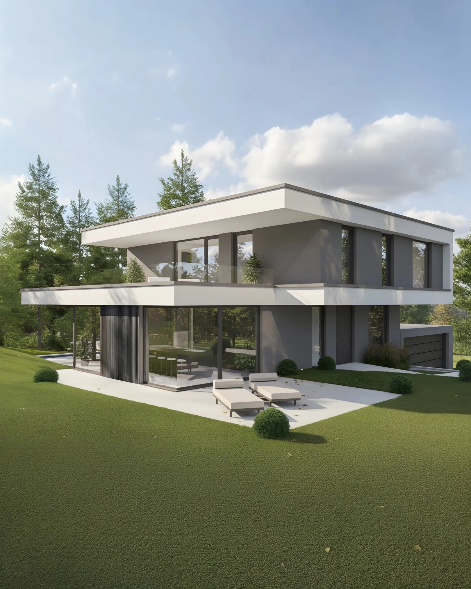 Villa H 2.0 Gartenansicht