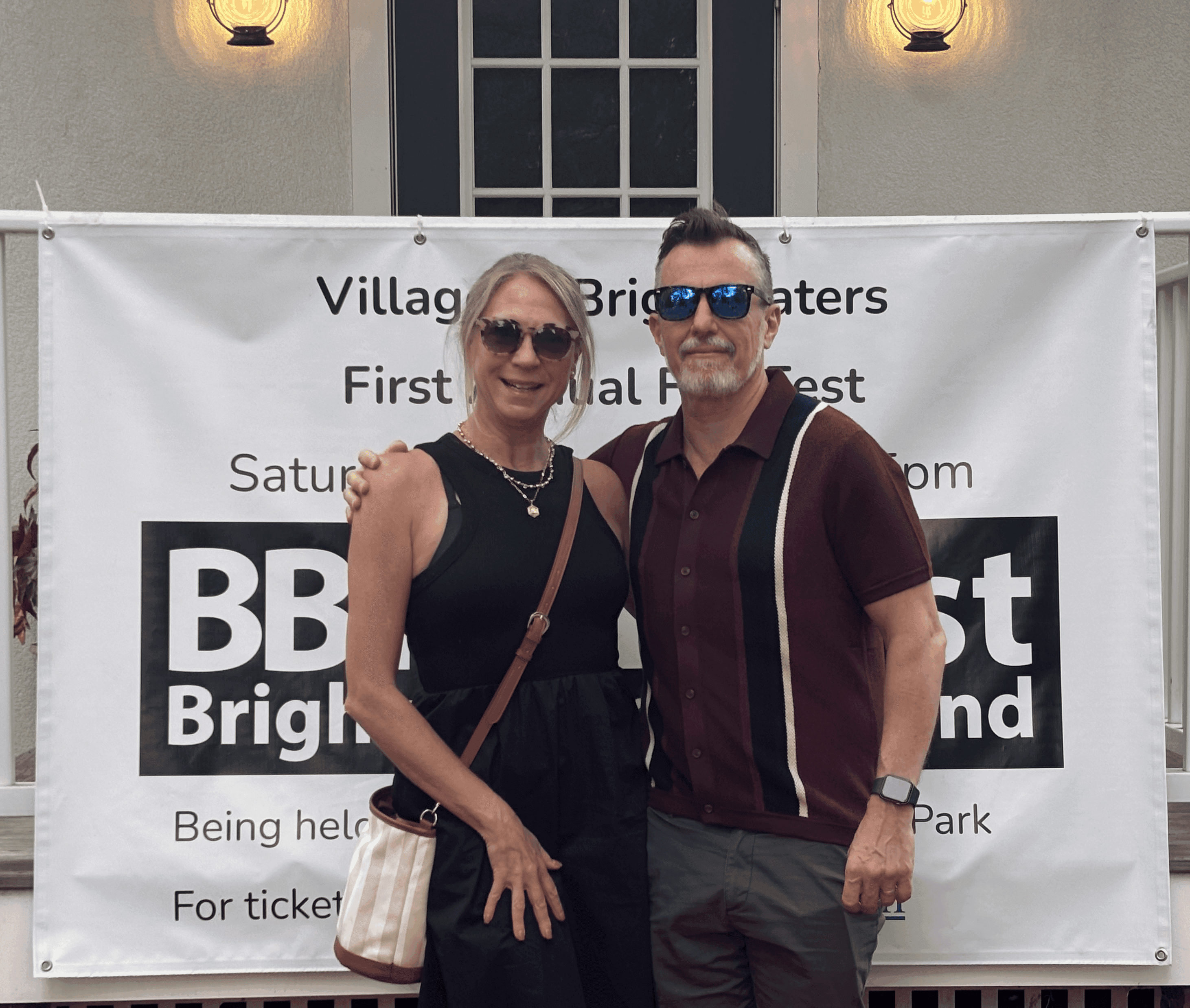 Brightwaters & Beyond Film. Mr and Mrs Gill on behalf of their daughter, filmmaker Victoria Gill and her film '3,2,1'