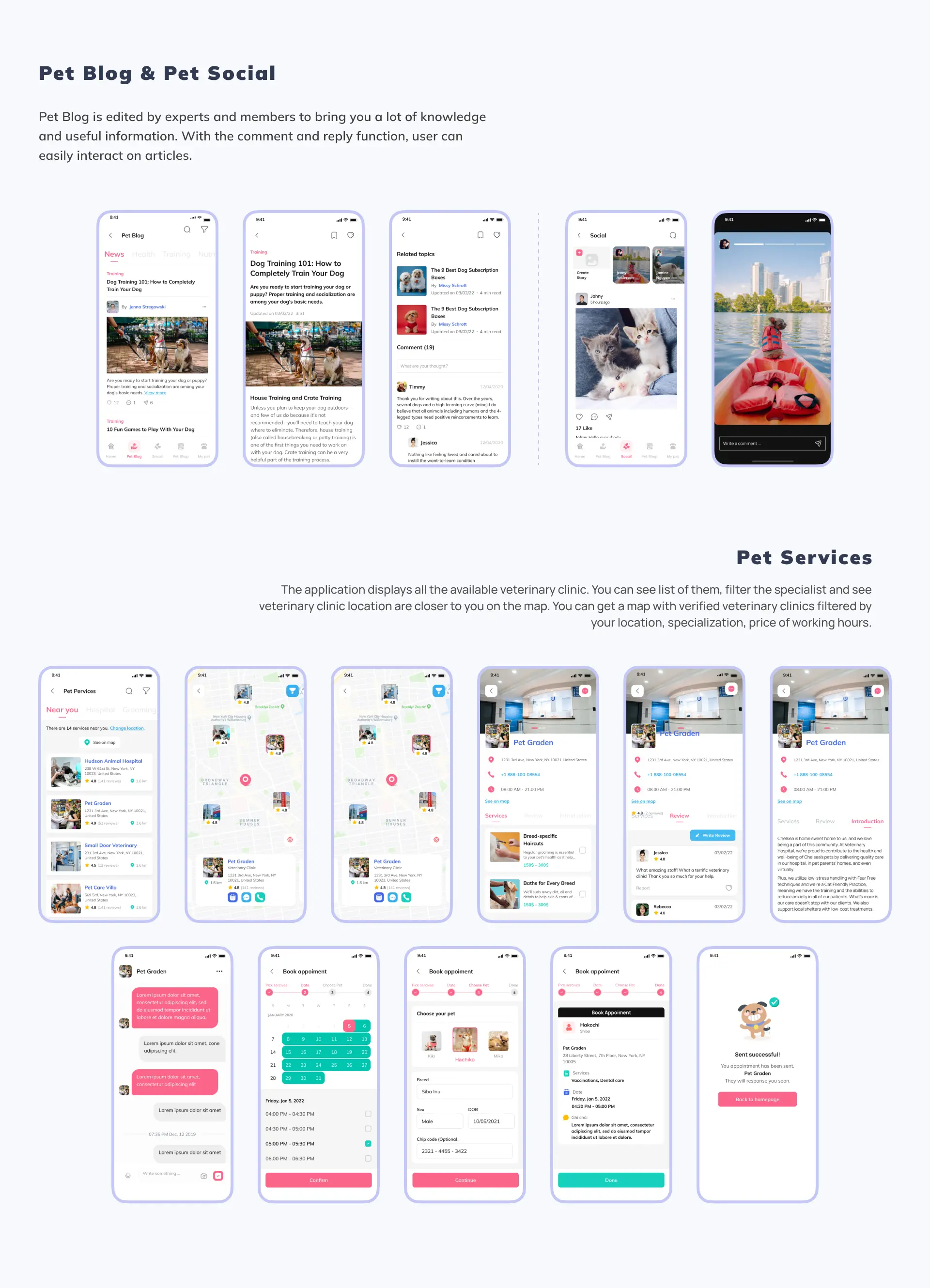 Hapi Pet Pet blog - Pet services UX UI Case Study Hapi Pet - Nguyen Tan Toan Product Design