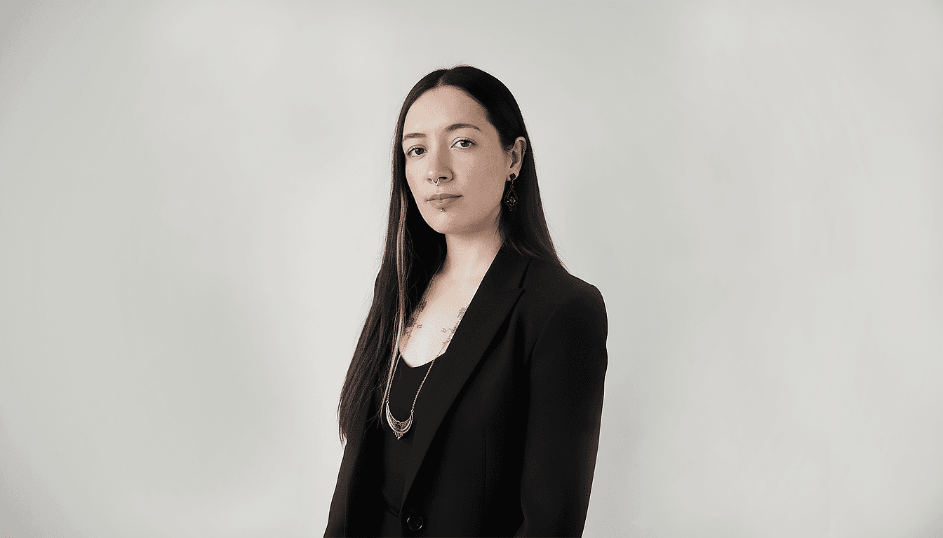 Woman with color palette