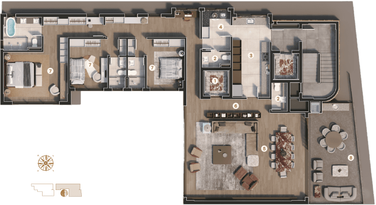 Planta Apartamento Tipo 01