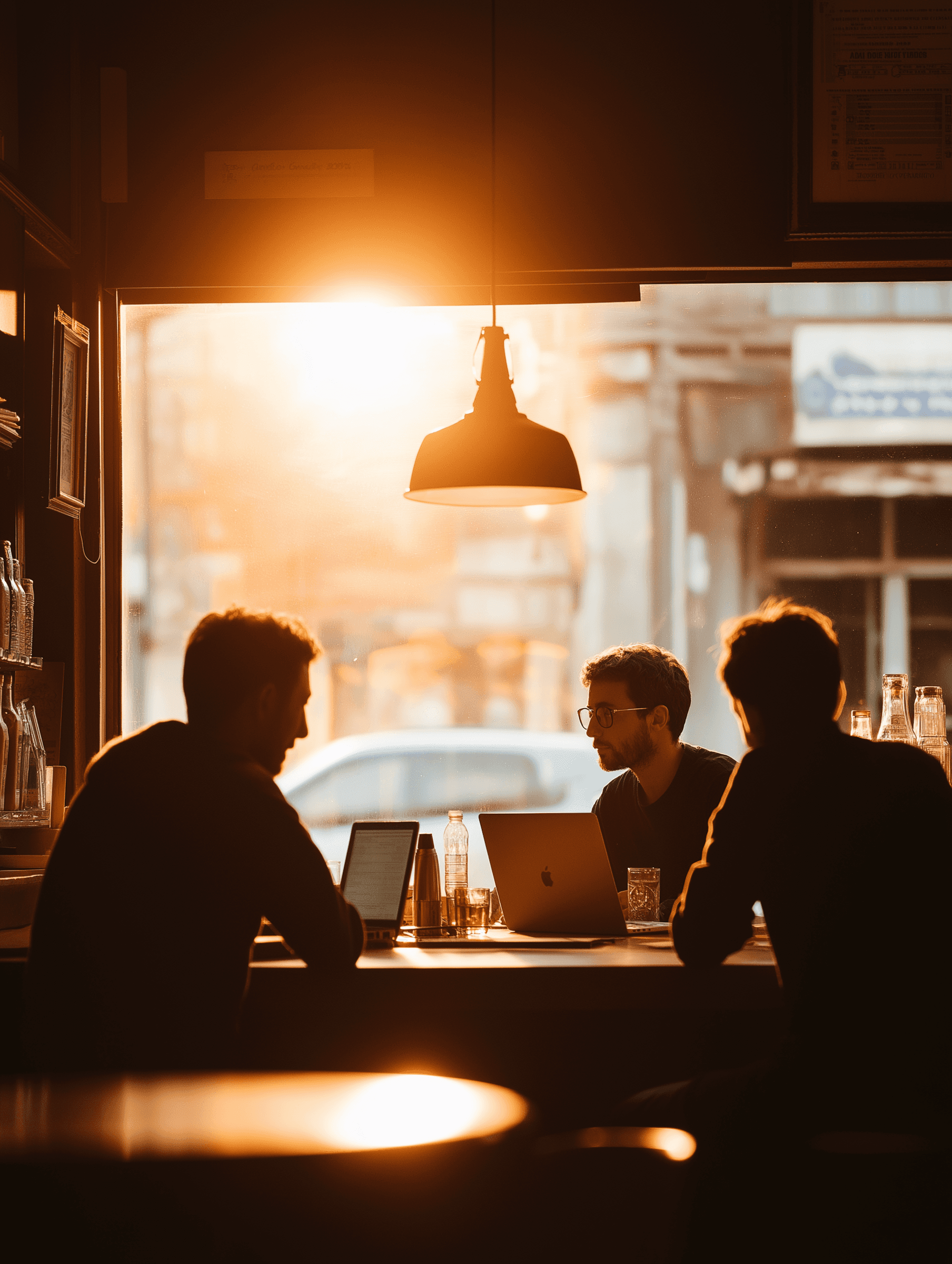 Photo of people working in a workspace