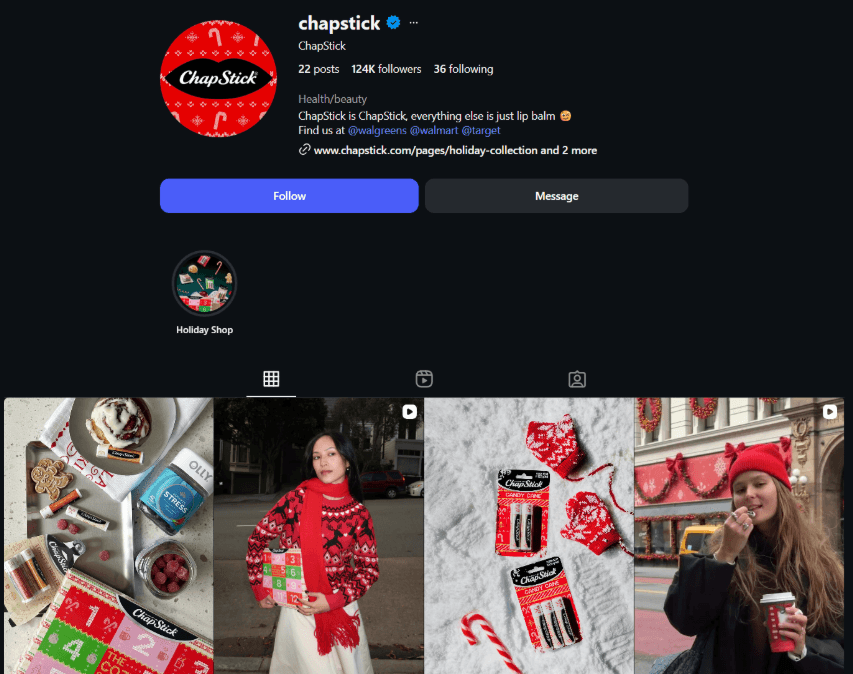 chapstick ugc ecommerce