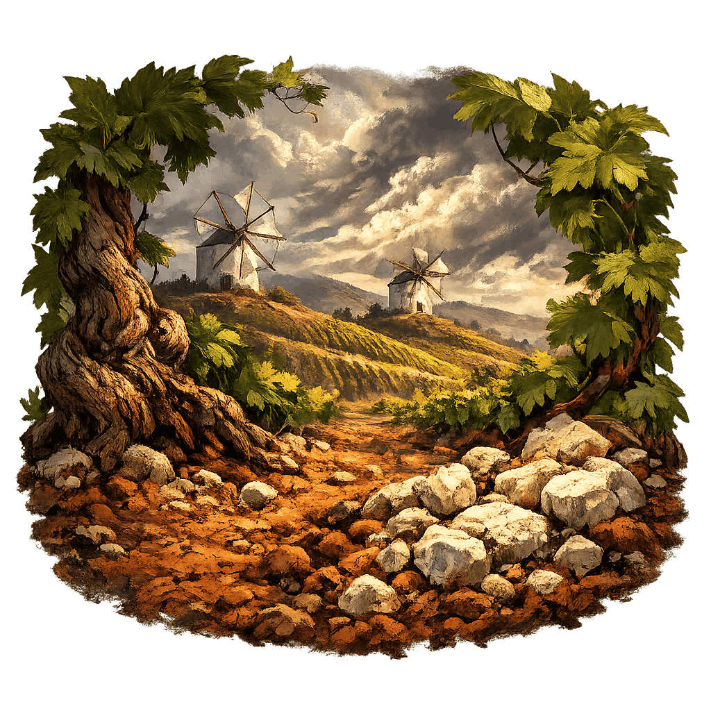 Detailed graphic of the Arruda wine region.