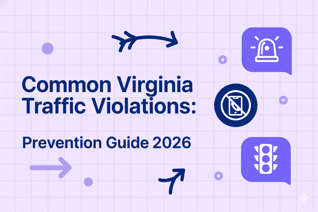 Top Virginia traffic violations and prevention strategies