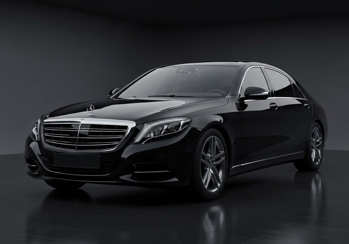 VIP Shuttle Frankfurt: Mercedes S-Klasse mit festangestelltem Chauffeur