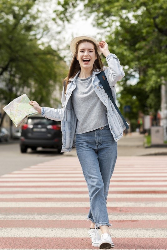 Walking while commuting 
