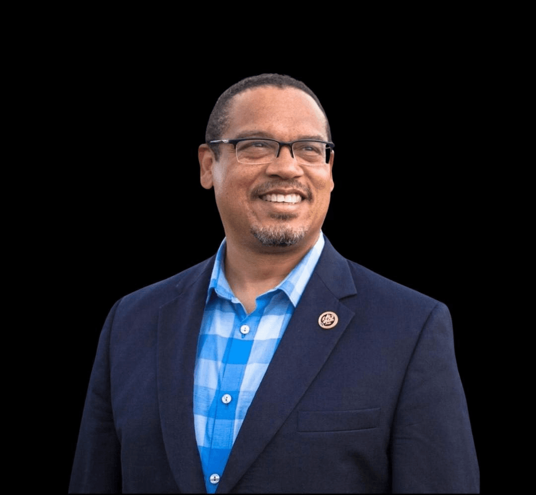 Keith Ellison portrait, campaign endorsement for NJ District 12