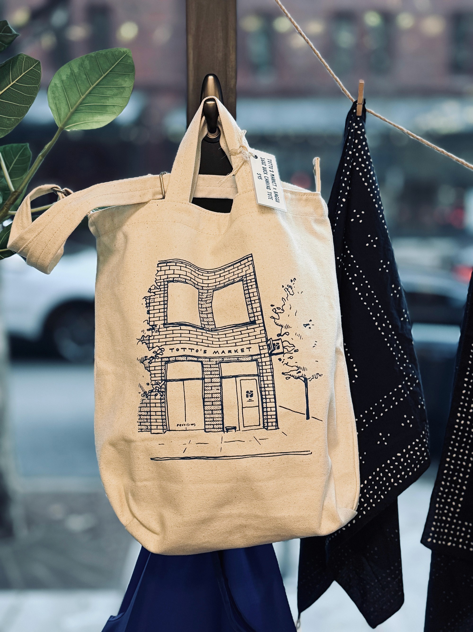 Totto's Market Tote Bag Design