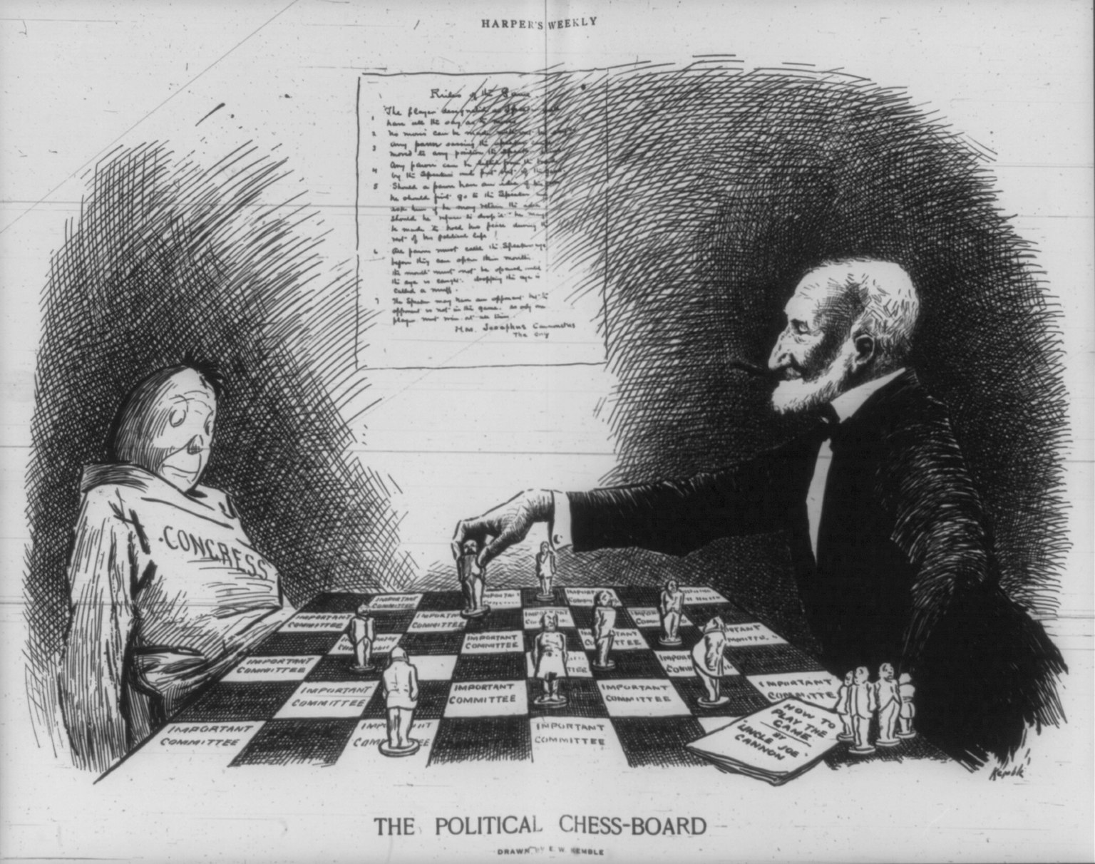 The Political Chess-Board - E.W. Kemble, 1910