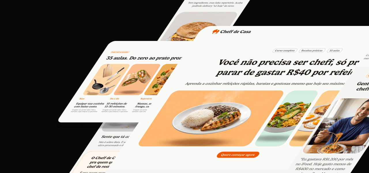 Páginas de Vendas feita no figma.