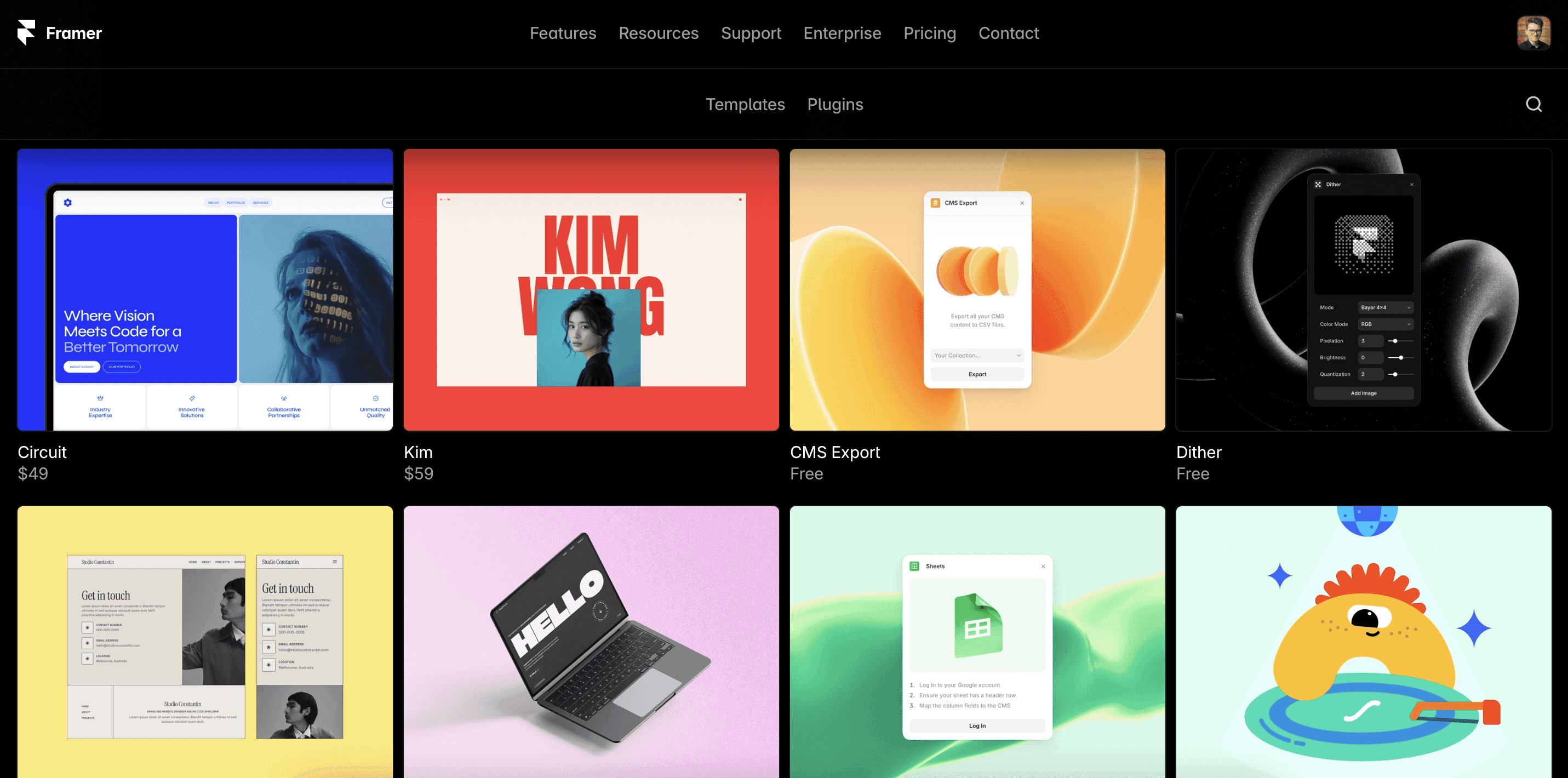 Framer Marketplace