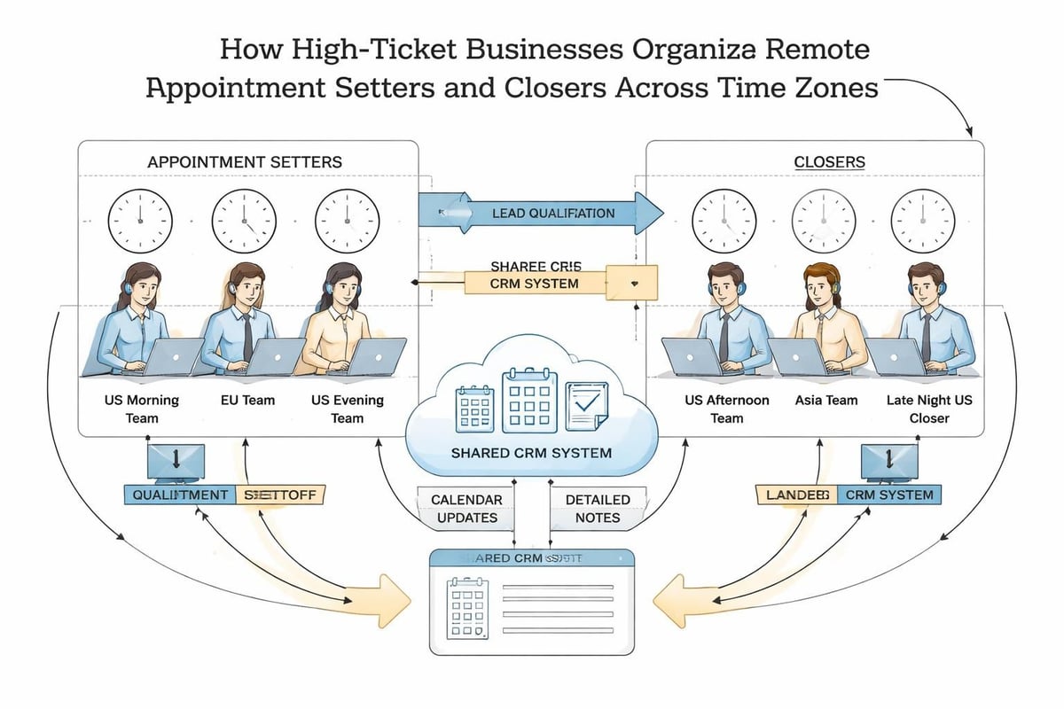 Remote sales team structure