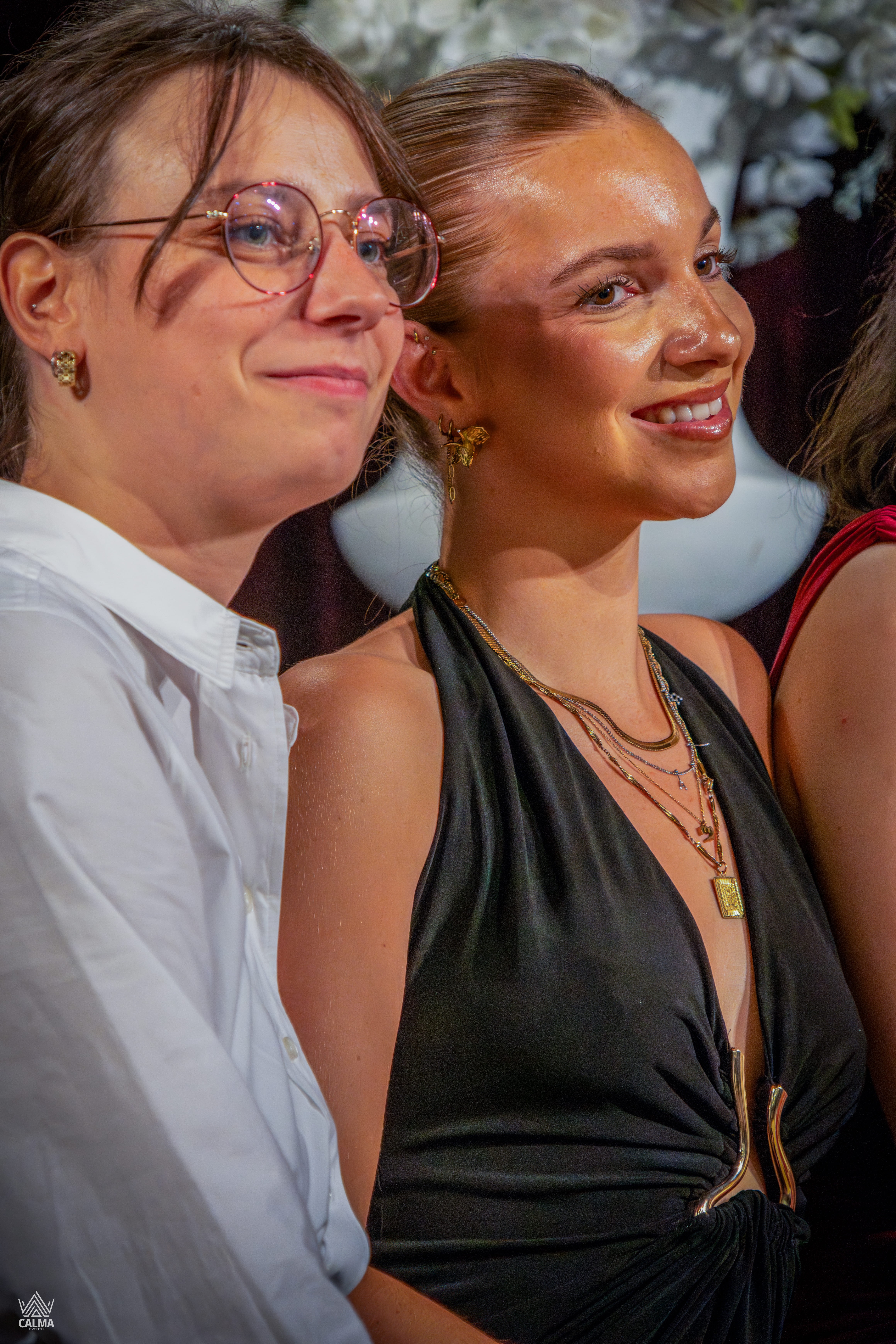 Woman Celebrating with Laptop