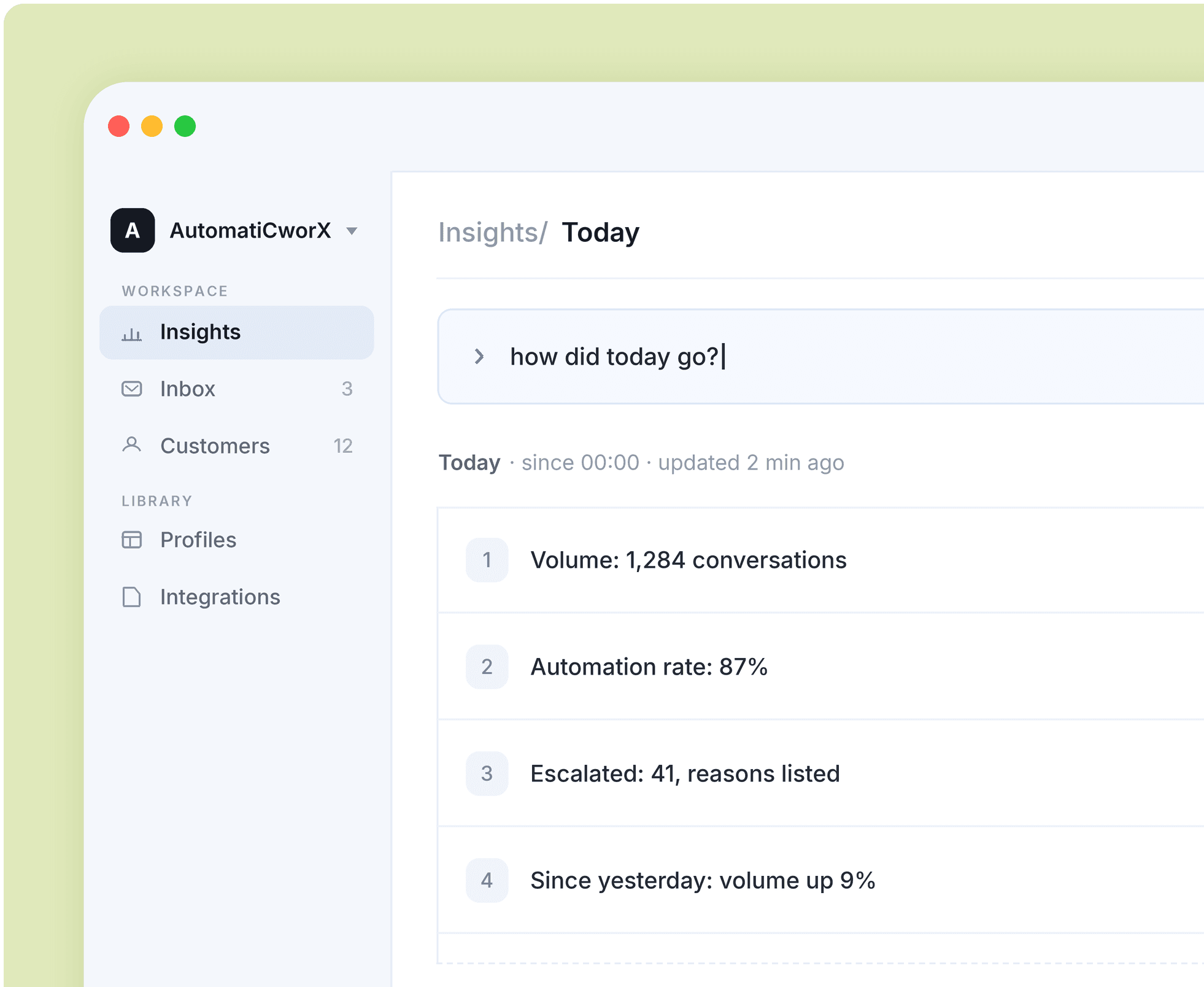 Parley AI agent Framer template interface preview