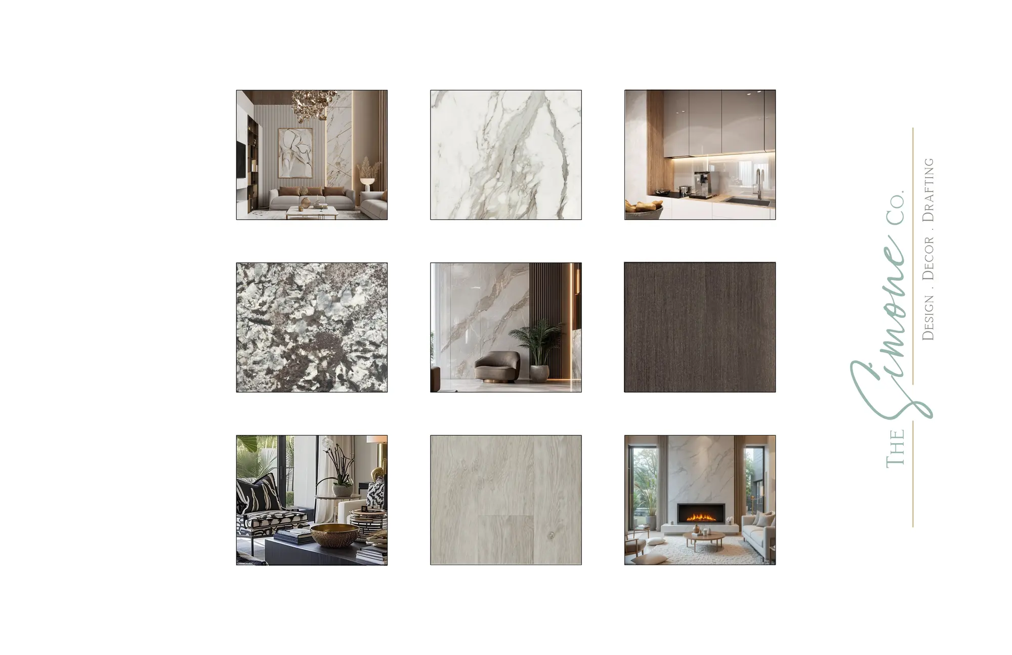 Project gallery image highlighting warm natural materials and classic collected details and thoughtful conceptual design selections by Mint Interior Design.