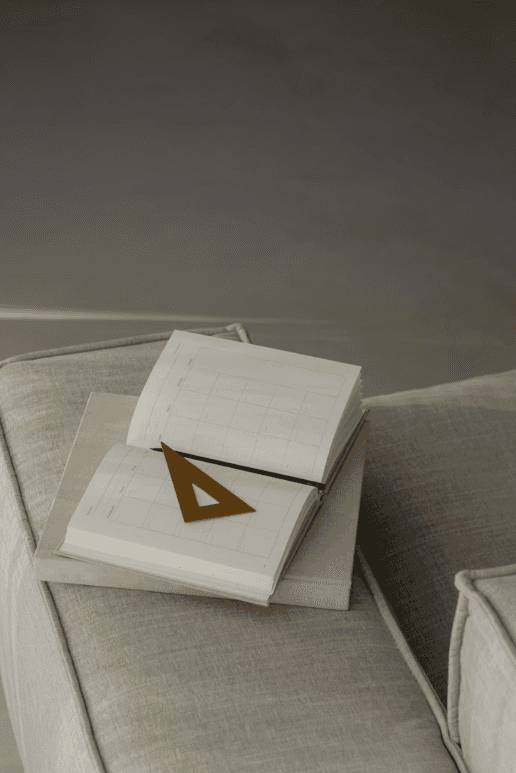 floating colorful object with a gray background