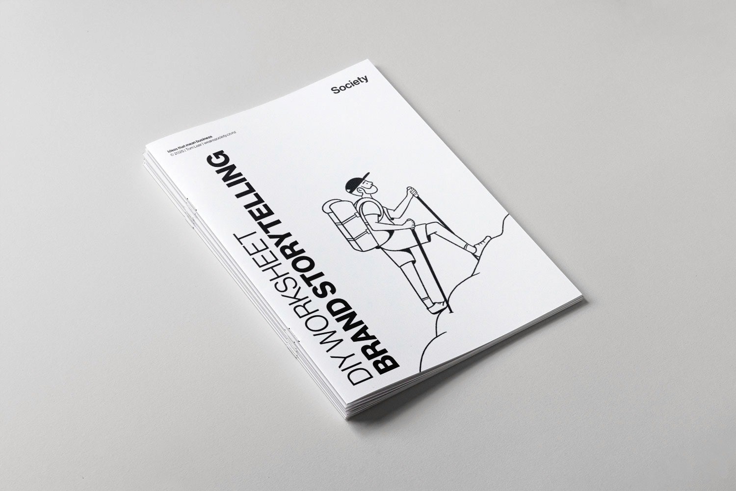 An image of a brand storytelling worksheet