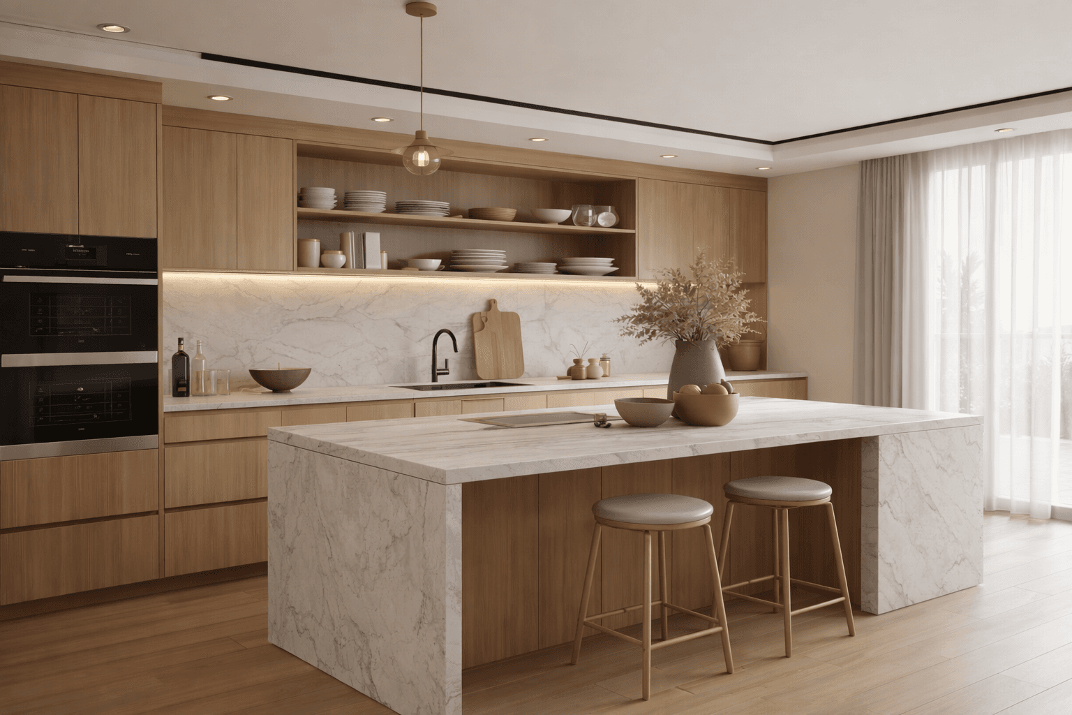 Image of a renovated kitchen