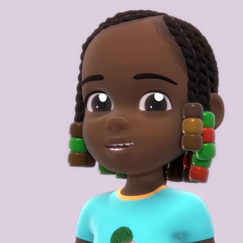 A little girl character from a web series project.