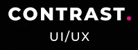 A logo of Contrast UI/UX-  a client that is trusting Lidgen