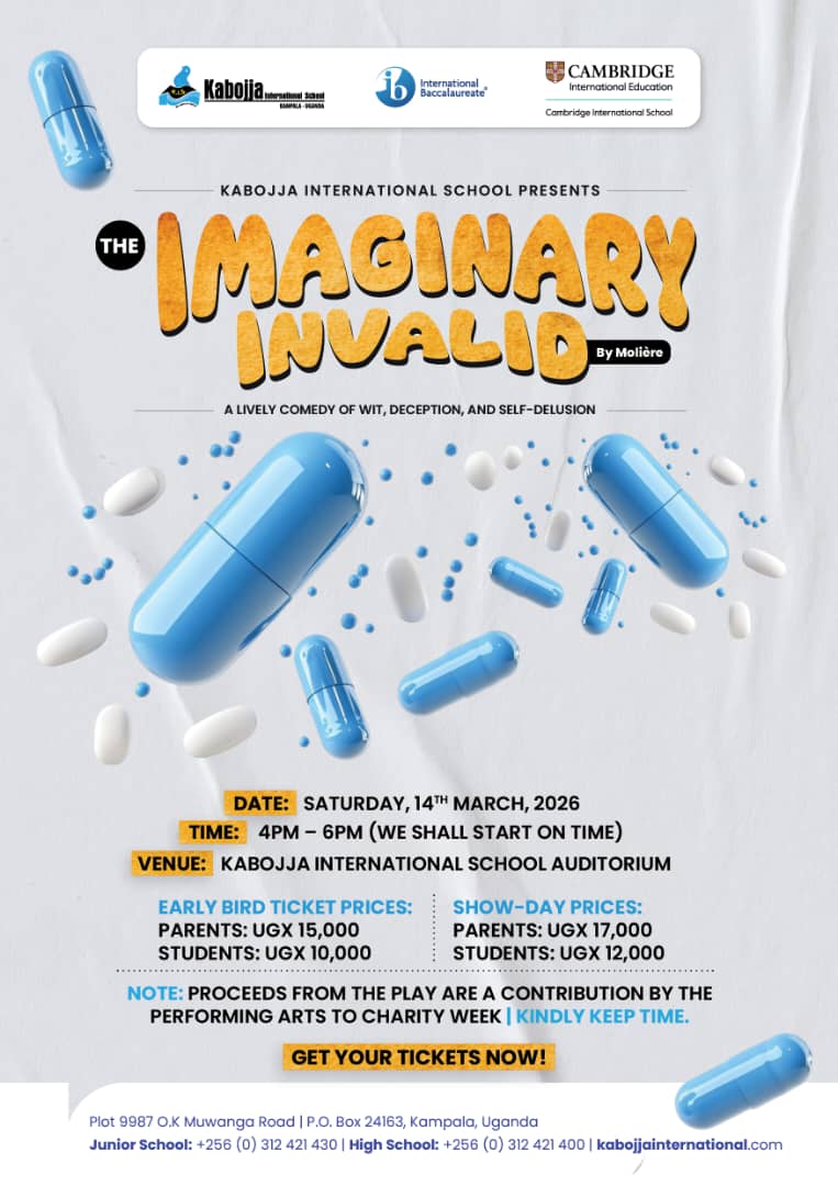 A school building stands against the backdrop of a clear sky