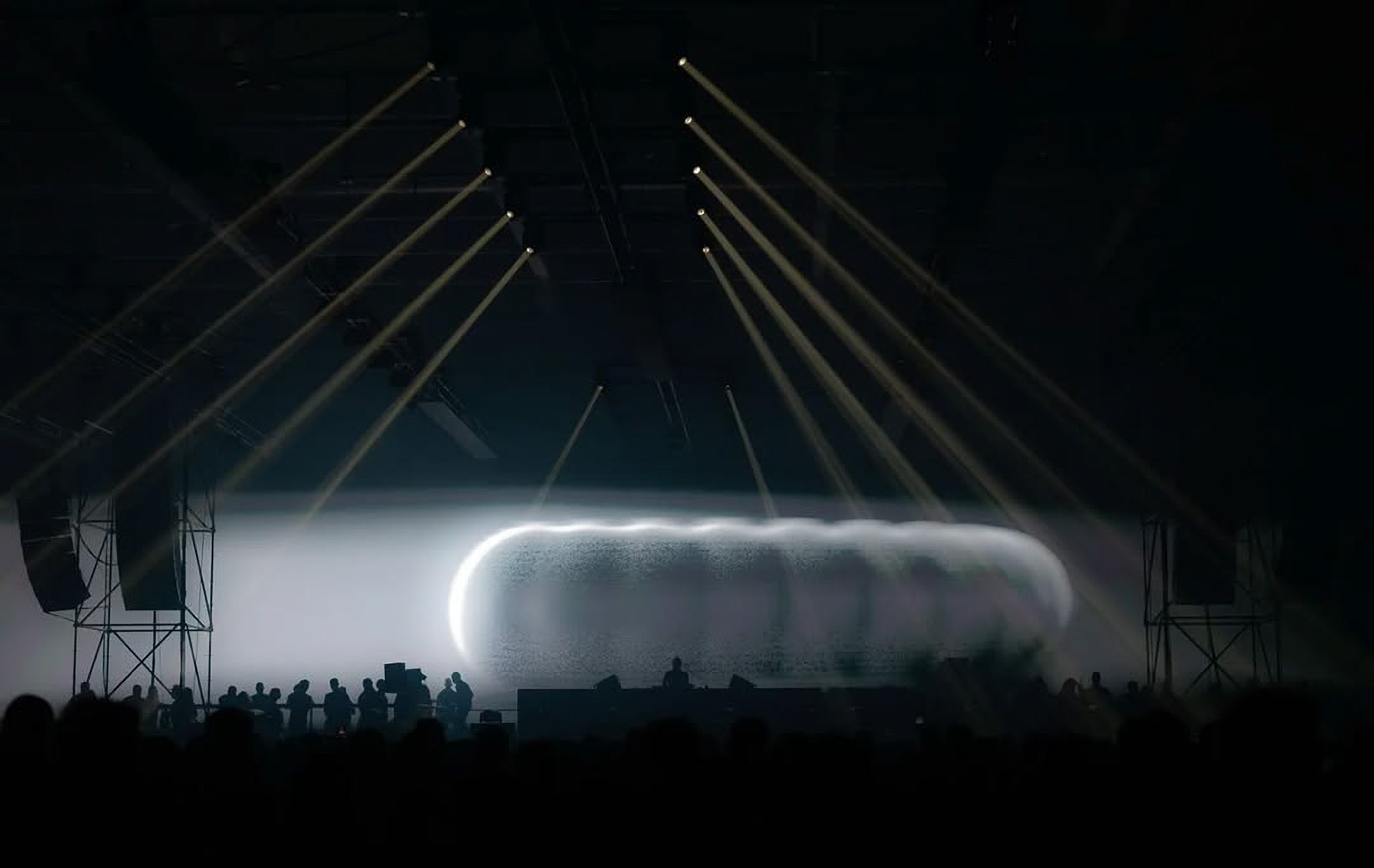 Richie Hawtin performing at Bonusz Festival, Hungexpo, Budapest, 2025. Photo by Johannes Kraemer