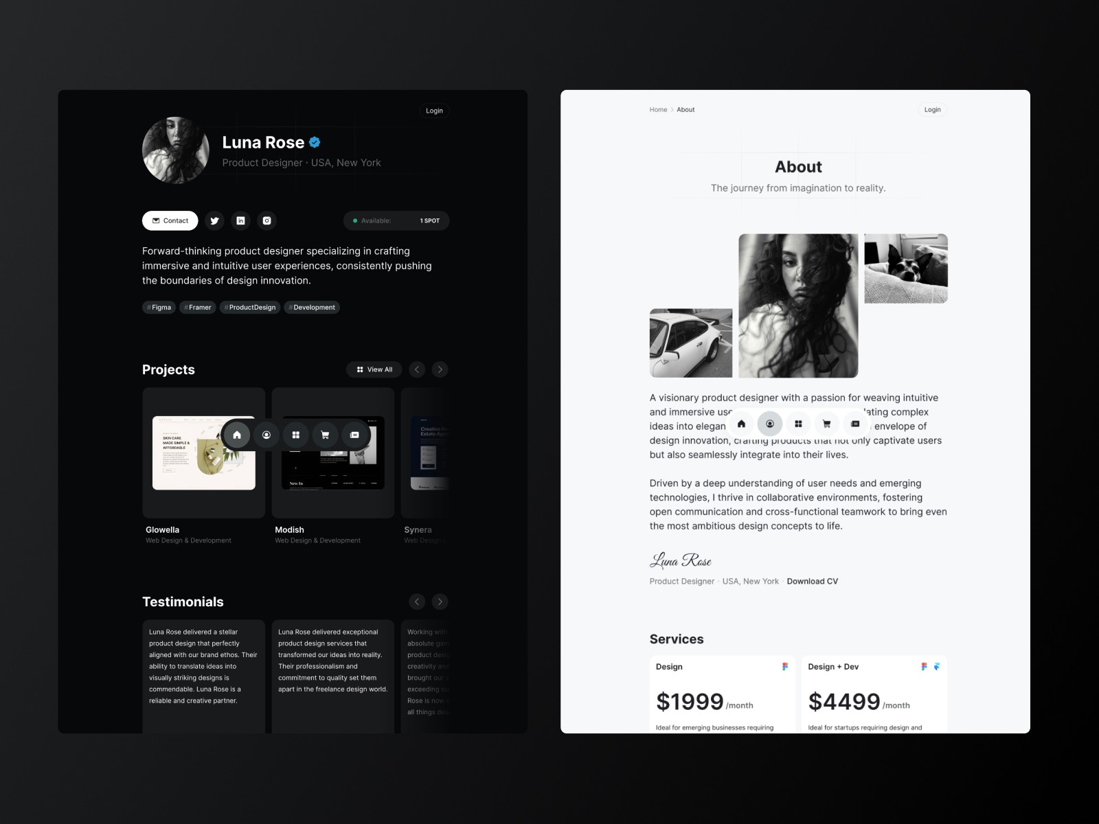 Estetiq framer website template