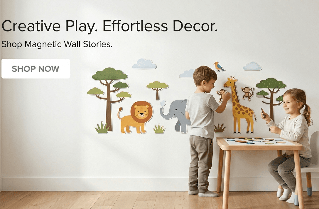 Children’s Magnetic Wall Sticker Ecommerce Brand for sale