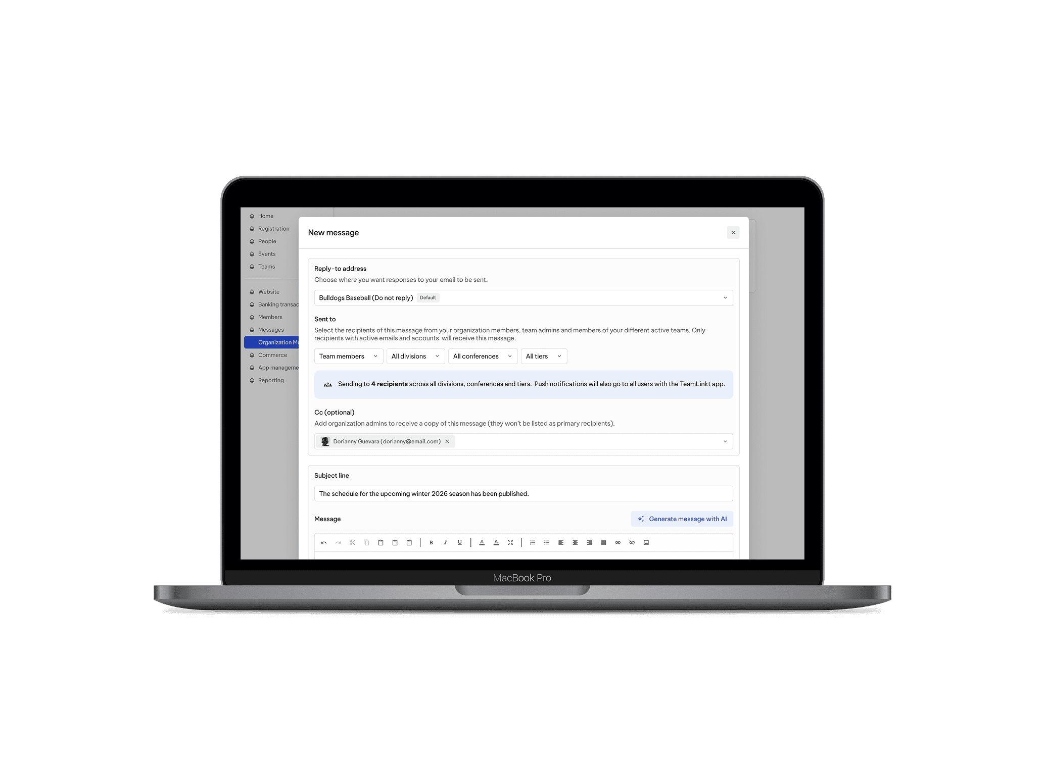 TeamLinkt's Messaging