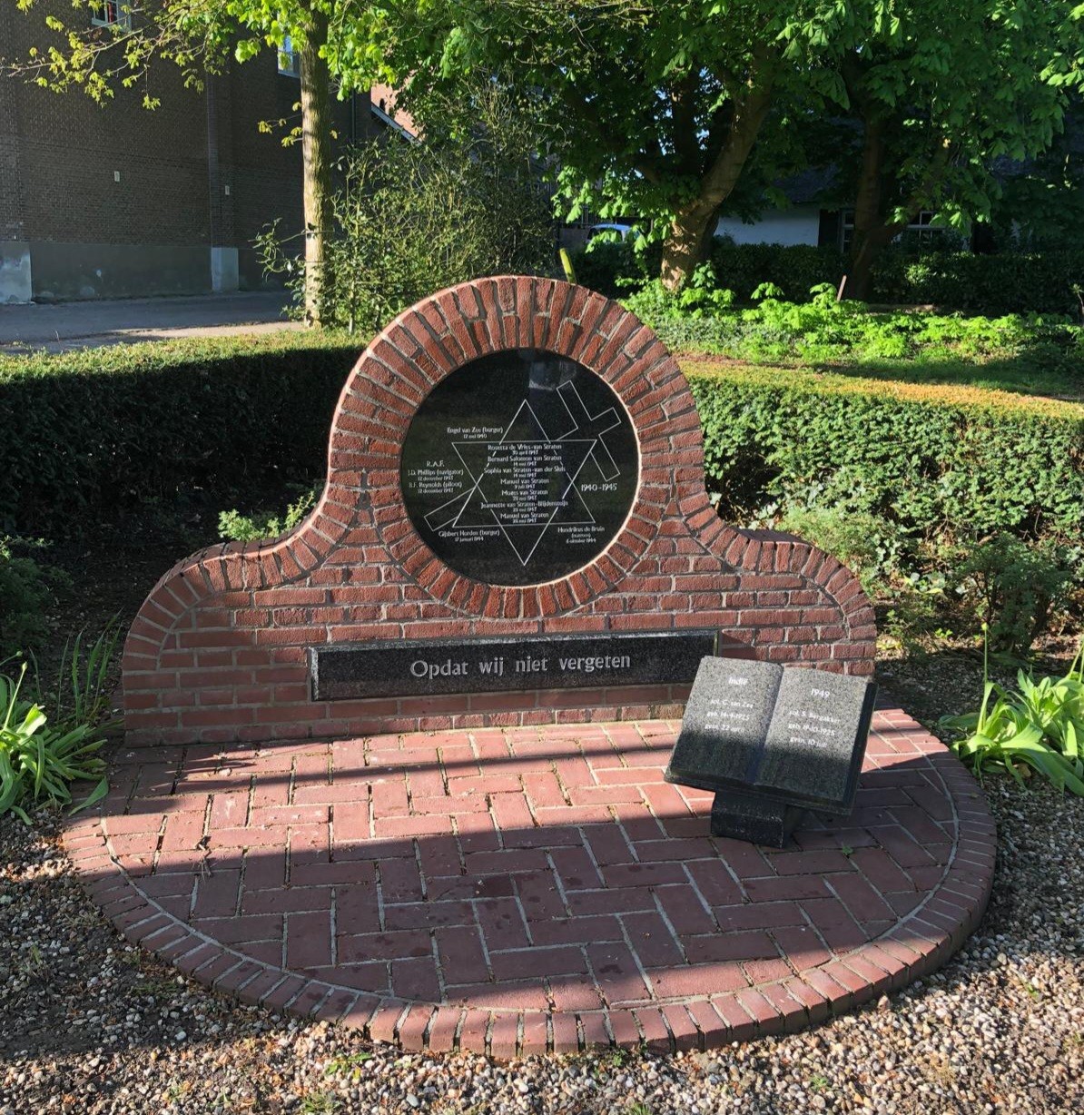 Nieuwe plaquette voor gedenkmonument Herwijnen