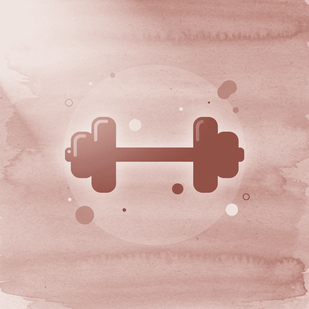 Dumbbell icon representing muscle strength and physical demands
