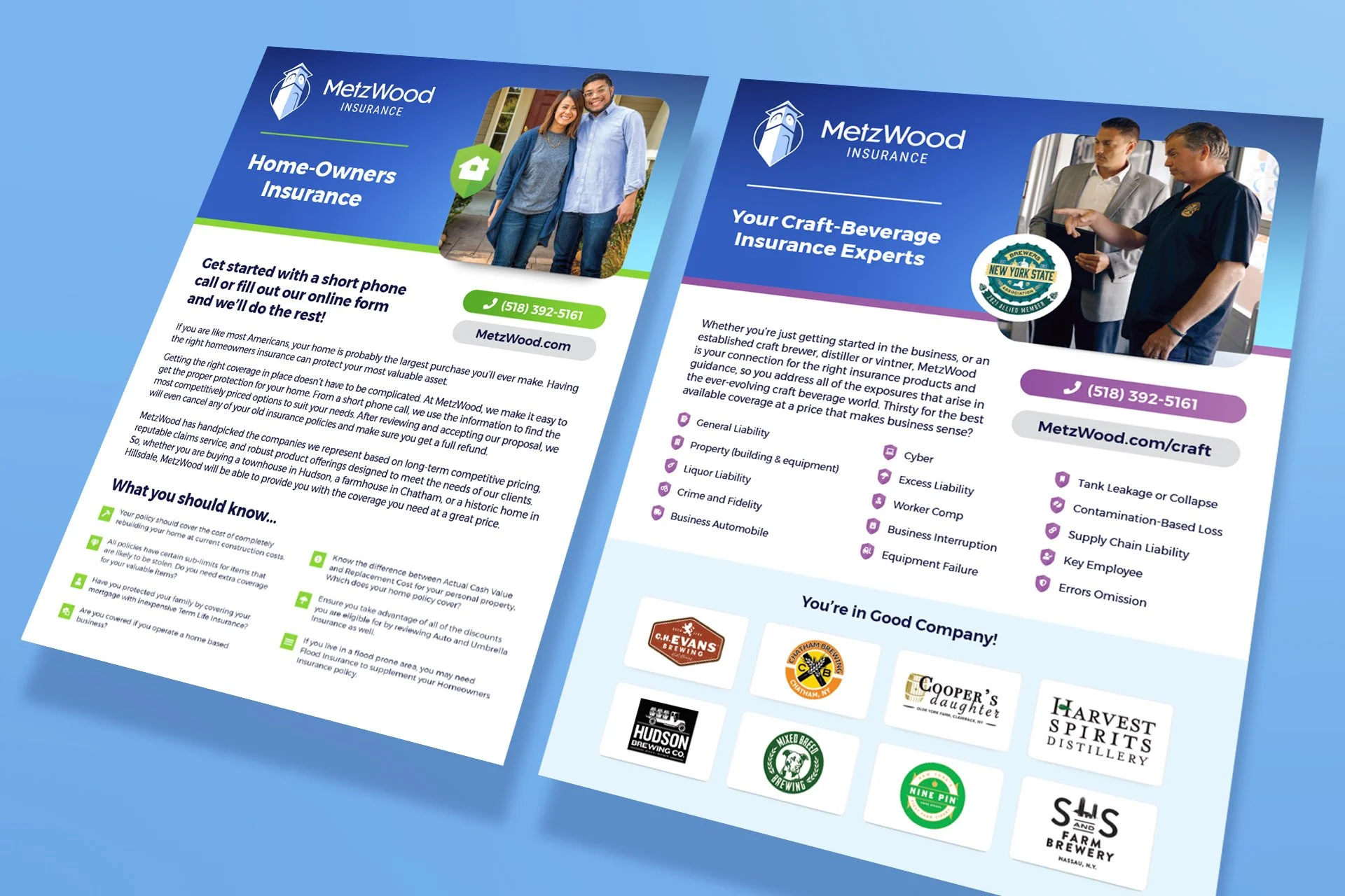 Targeted print pieces for specific verticals to support niche outreach campaigns