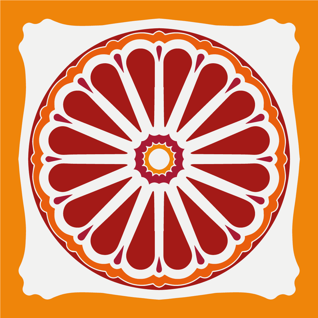 pattern sicilian majolica design by Lella Cassa