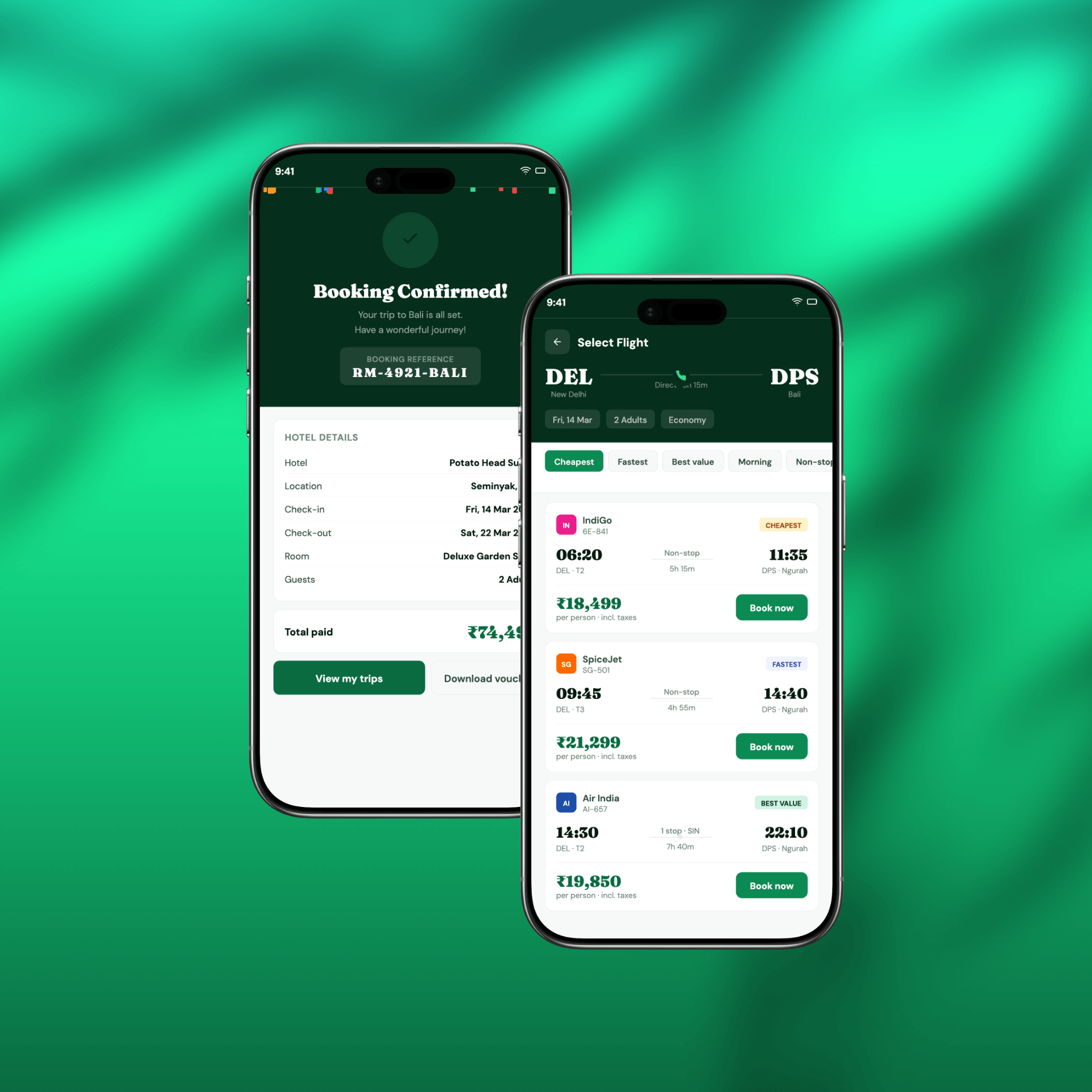 Mobile UI Mockup
