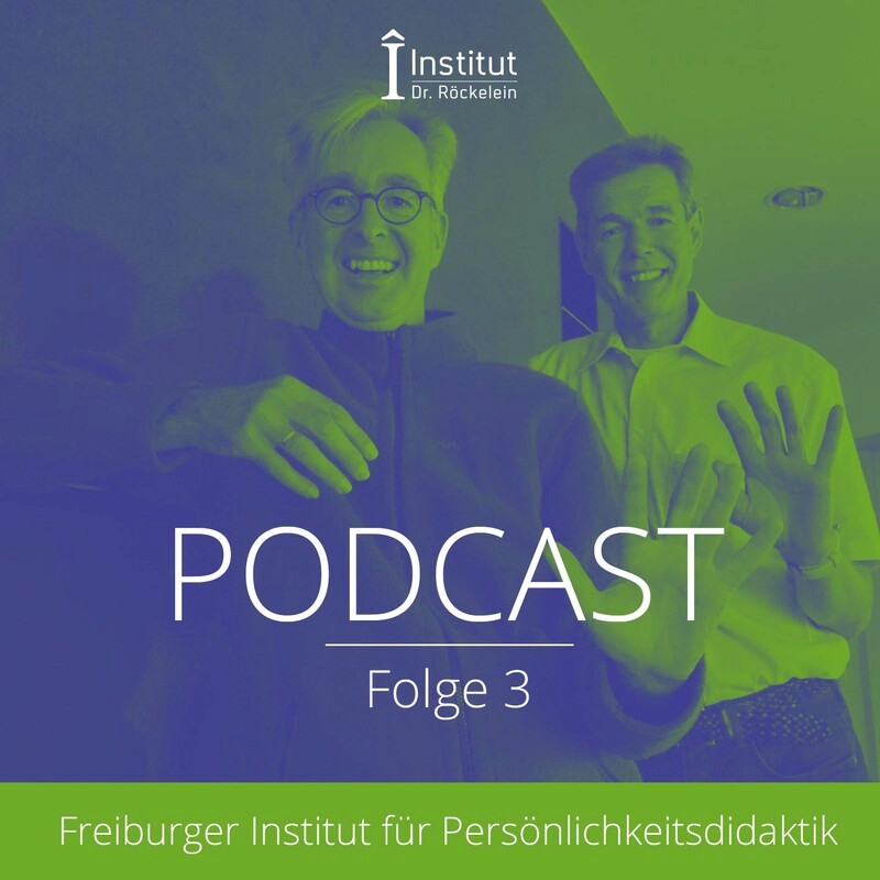 Podcast Folge 3 vom Freiburger Institut - Persönlichkeitsdidaktik mit Gesprächspartnern.  Bild von den Podcastern