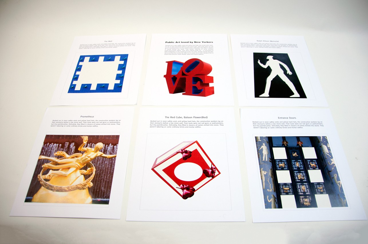 a grid of six posters