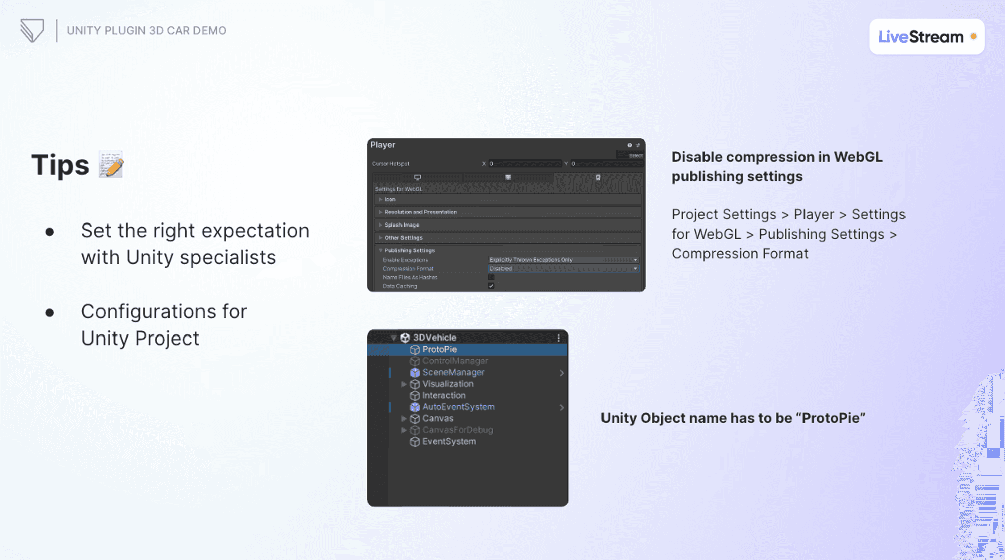Tips for effective Unity-ProtoPie integration.