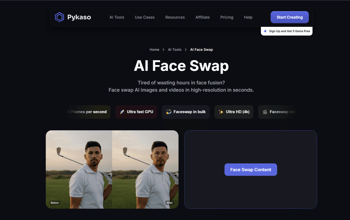 Pykaso - Advanced tool for AI Face Swapping