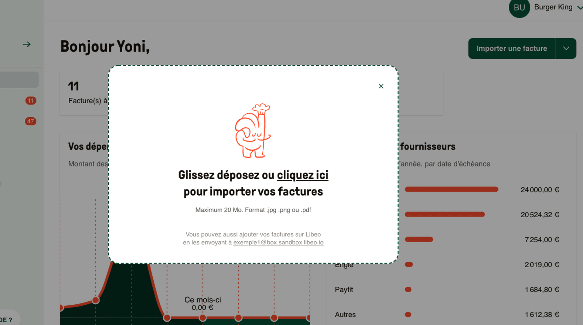 Importer une facture