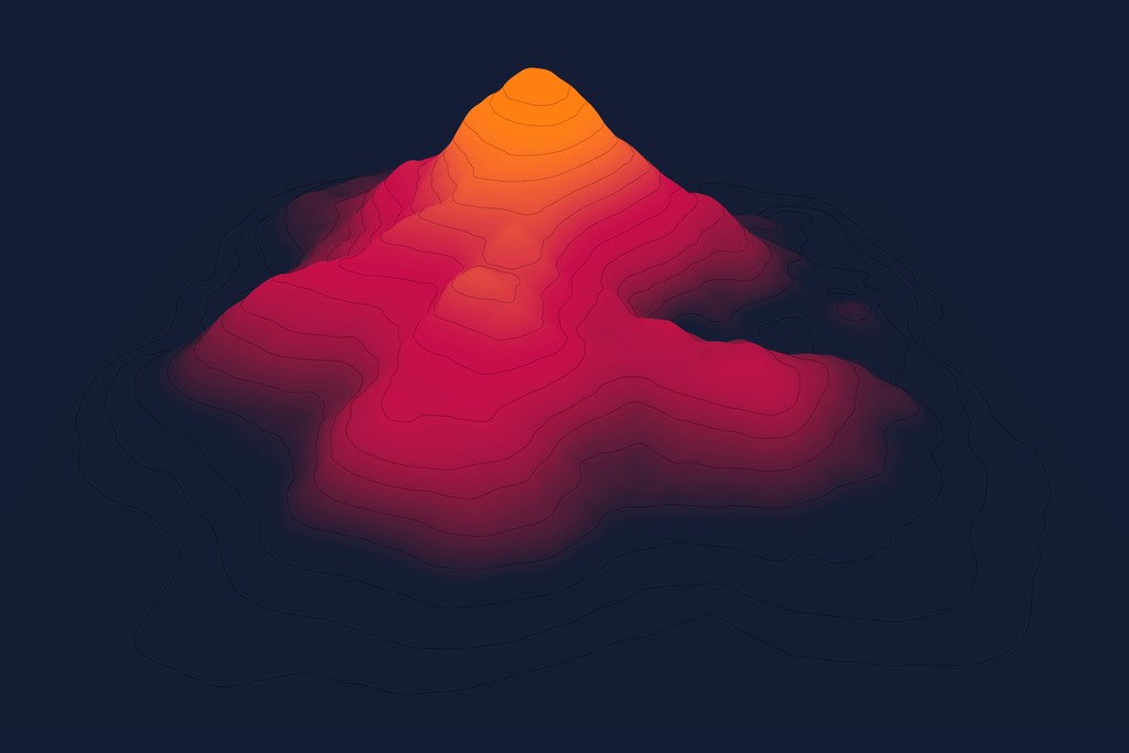 Mountain image with gradient effect