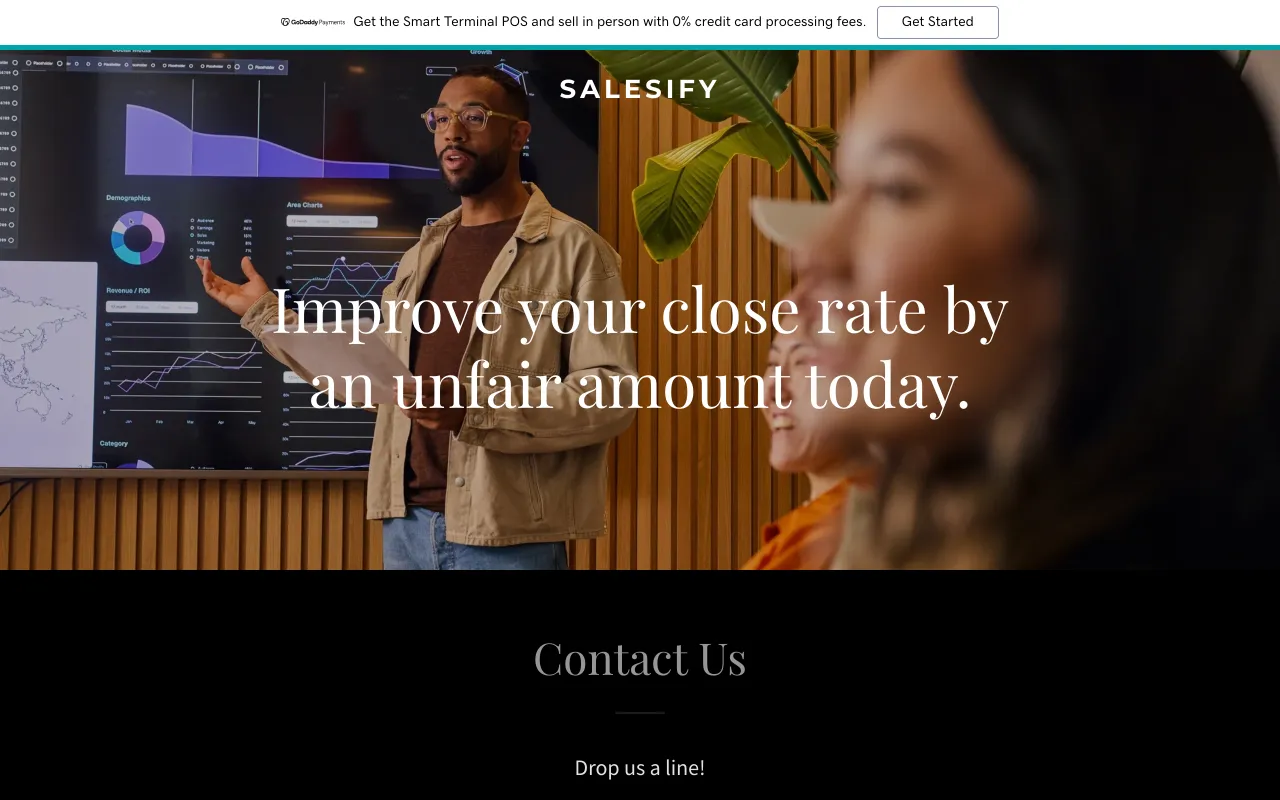 Salesify homepage - AI call monitoring and coaching