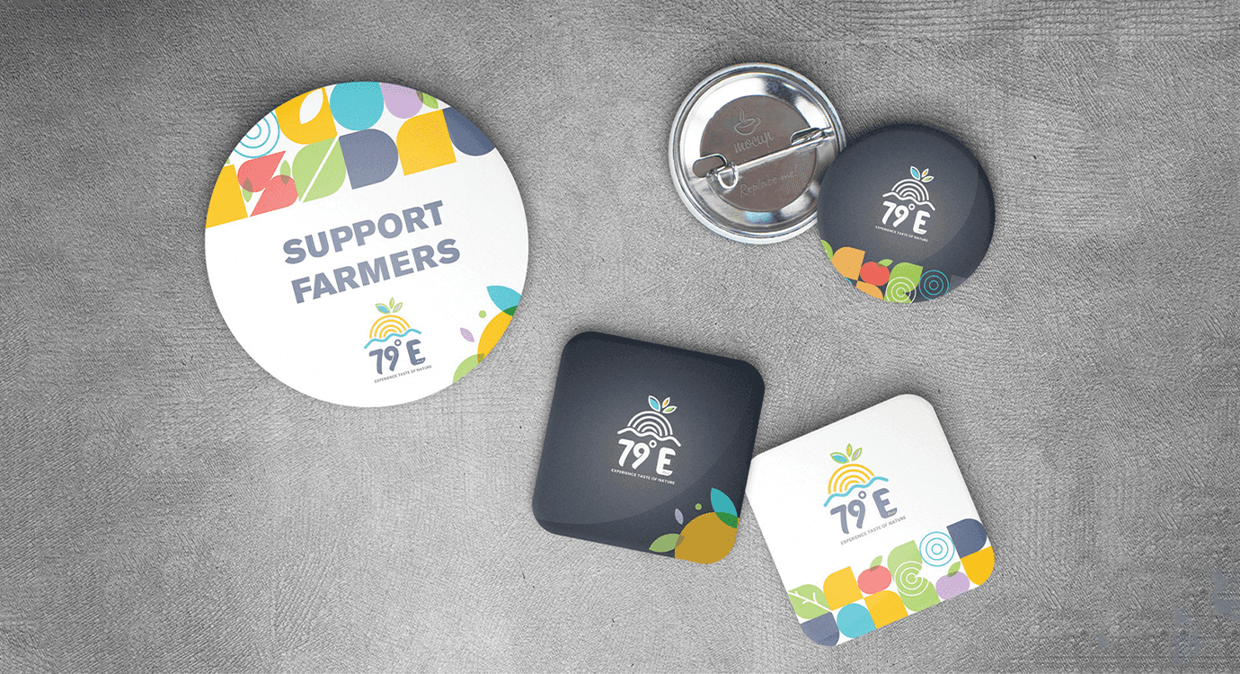 79E branded badges and promotional items — Penguincil Design
