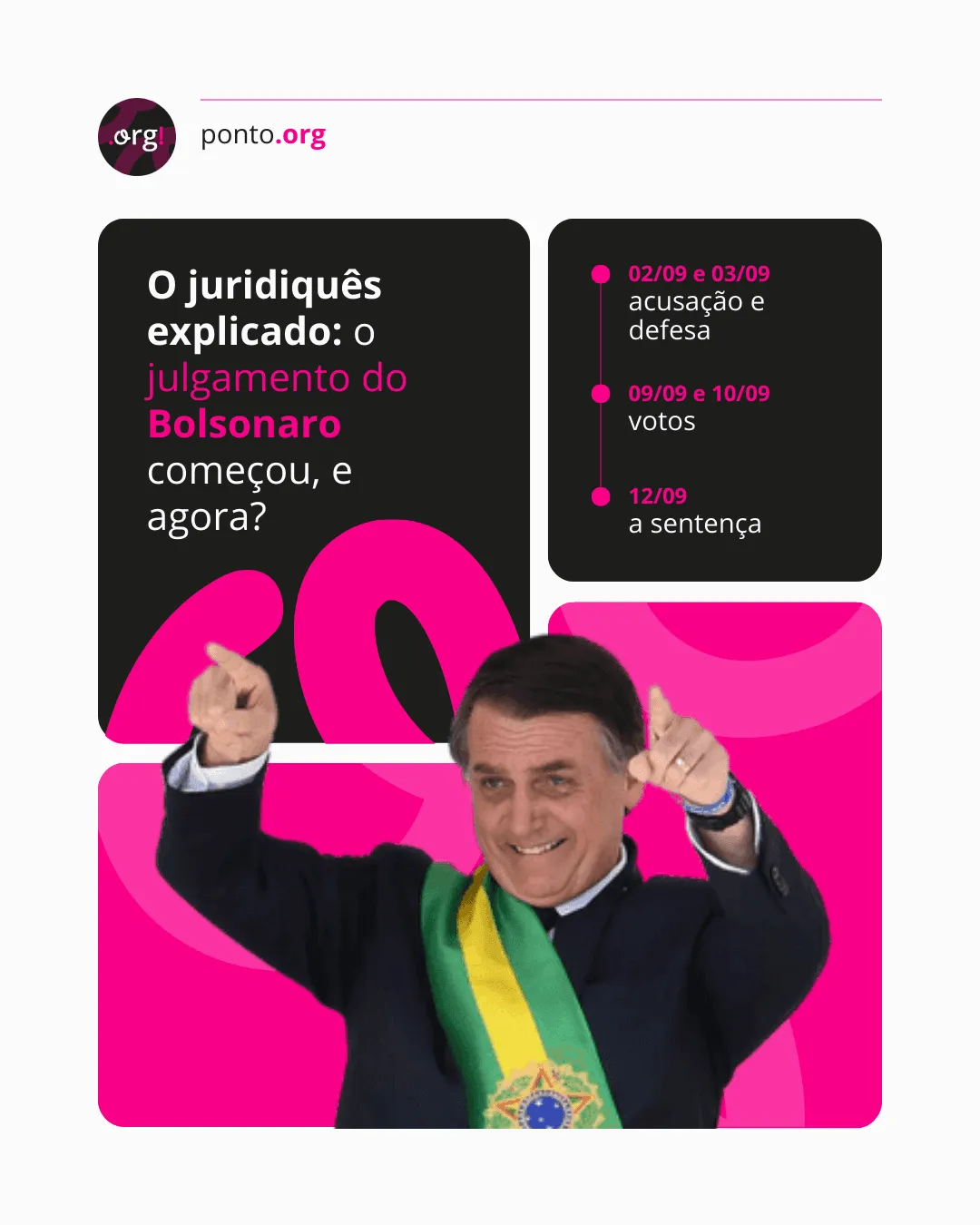 Ponto.org branding elements and social media posts.