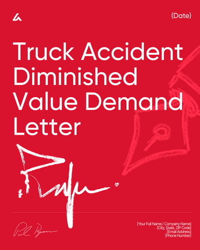 Truck Accident Diminished Value Demand Letter