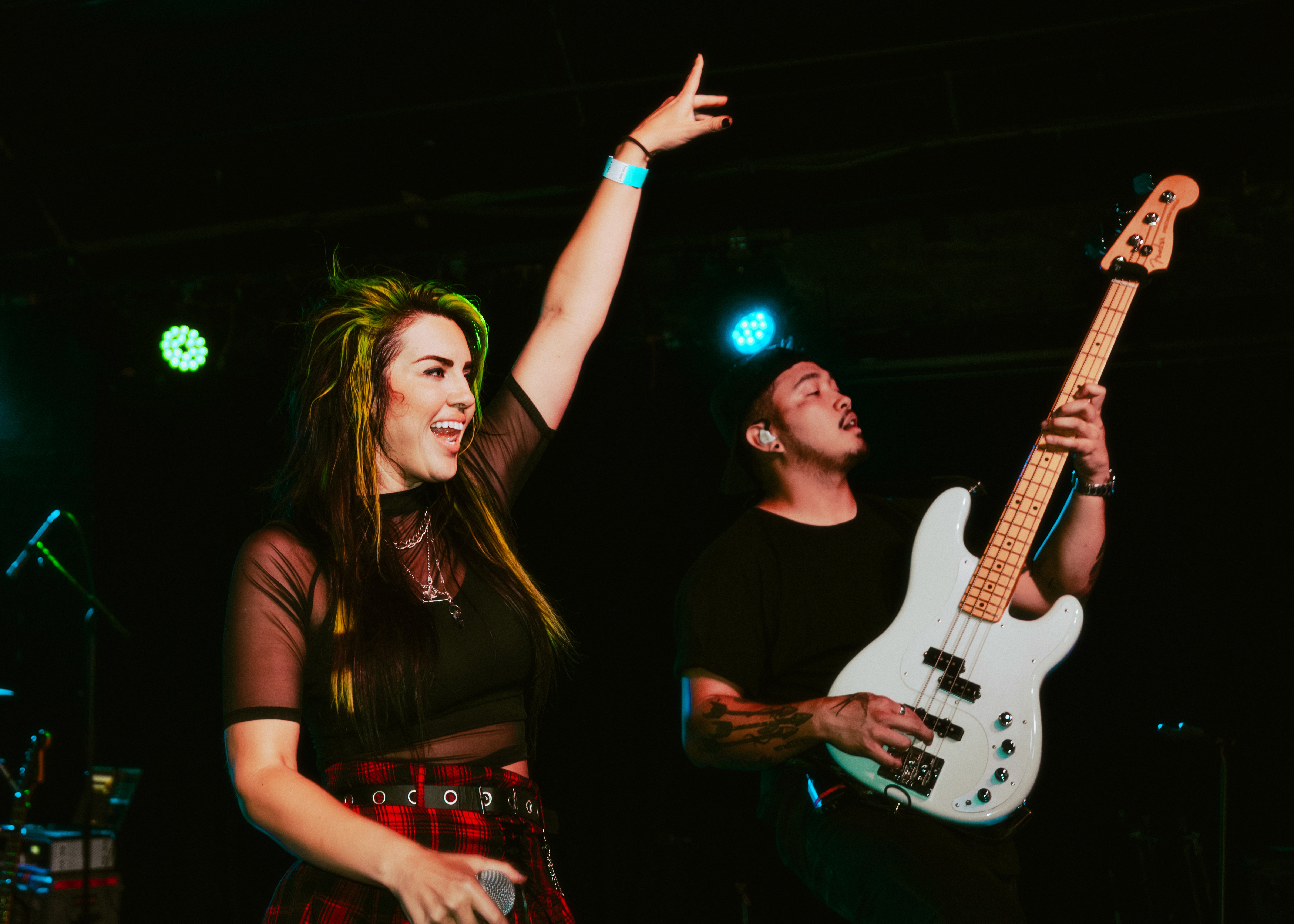 Geena Fontanella and Josh Bright performing on The Millennial Tour
