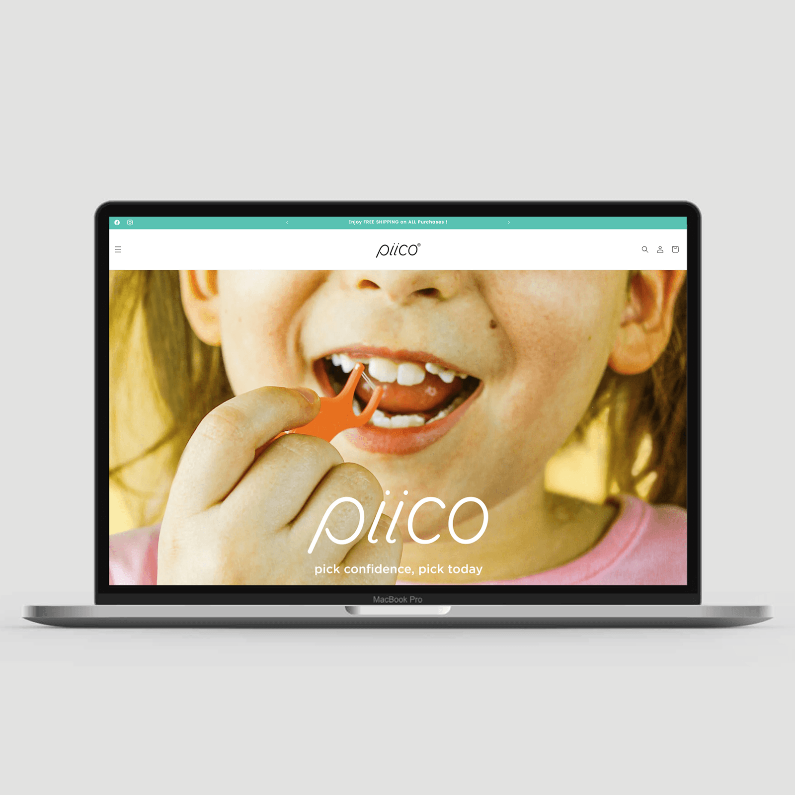 piico 品牌官網首頁設計 Mockup