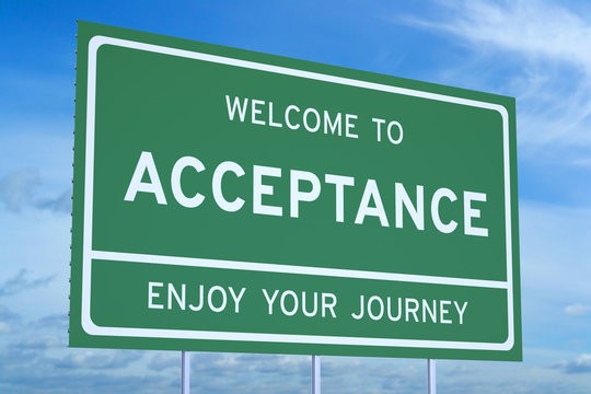 a sign of acceptanc