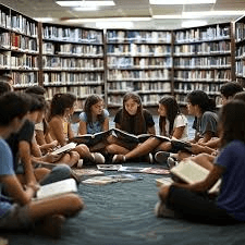 High school student reviewing academic journal indexing criteria on a laptop with research notes beside them