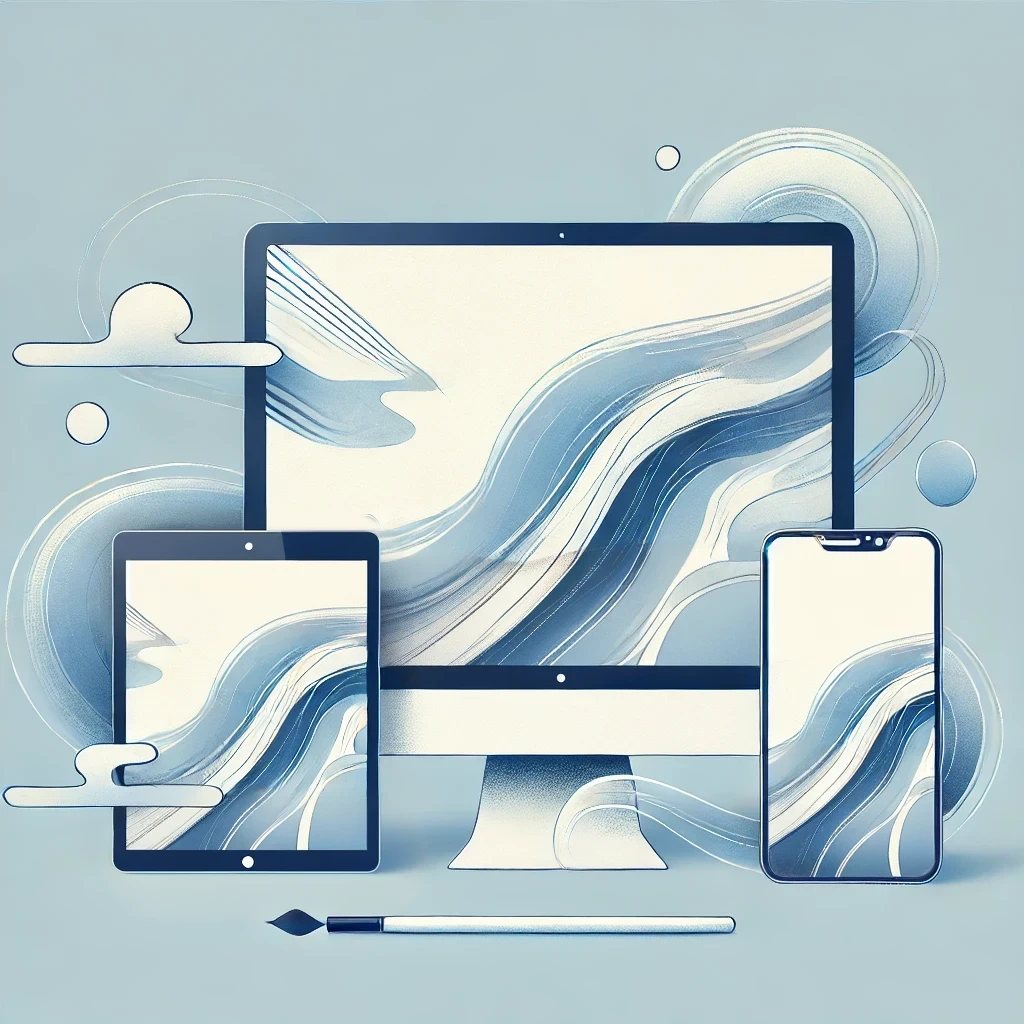 Illustration symbolizing responsive design by Mario ANTONIALI